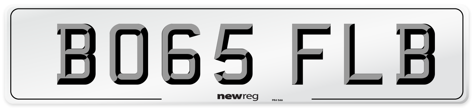 BO65 FLB Number Plate from New Reg